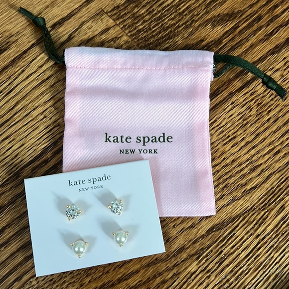 Kate Spade 2-Stud Rise and Shine Earring Set New with Tags and Dust Bag